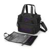 PICNIC TIME NCAA Kansas State Wildcats Tarana Lunch Bag Cooler with Utensils Made from Recycled Material, Lunch Box with Picnic Set, Upcycled Lunch Cooler Bag, (Carbon Black) view 1