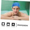 HANABASS 4pcs Professional Swim Hat for Adults Portable Pu Coated Swim Cap for Men and Women Comfortable and Stretchy Design for Swimming and Water Sports view 4