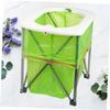 BESPORTBLE Emergency Outdoor Toilet Multi-Functional Folding Portable Restroom Sturdy Camping Seat view 4