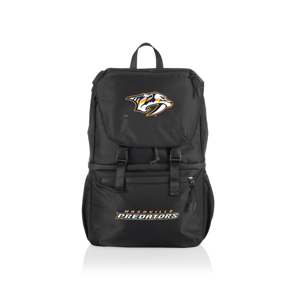 PICNIC TIME NHL Nashville Predators Tarana Backpack Cooler Made with Recycled Material, Soft Cooler Backpack, Upcycled Cooler Bag, (Carbon Black)