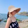 ANOTHER CHOICE Women's Sun Hat UV Protection Wide Brim Ponytail Adjustable Beach Visor Fishing Hat with Neck Flap Beige view 2