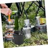 Yardwe Camping Pot Set Metal Outdoor Cooking Utensils Kit Compact Picnic Supplies view 2