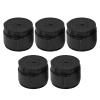 5PCS Handle Overgrip, PU Material Breathable Matte Racket Grip Tape Wear Resistant Sweat Absorbent, Durable Soft Non Sticky Breathable Matte Racket Grip Tape for Badminton Rackets Tennis(Black) view 1
