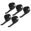 5PCS Handle Overgrip, PU Material Breathable Matte Racket Grip Tape Wear Resistant Sweat Absorbent, Durable Soft Non Sticky Breathable Matte Racket Grip Tape for Badminton Rackets Tennis(Black) view 2