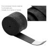 5PCS Handle Overgrip, PU Material Breathable Matte Racket Grip Tape Wear Resistant Sweat Absorbent, Durable Soft Non Sticky Breathable Matte Racket Grip Tape for Badminton Rackets Tennis(Black) view 3