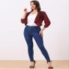 Allegra K Summer Chiffon Bolero Shrug Blazer for Women's 3/4 Ruched Sleeve Shawl Lapel Thin Lightweight Open Front Cardigans X-Small Wine Red view 4