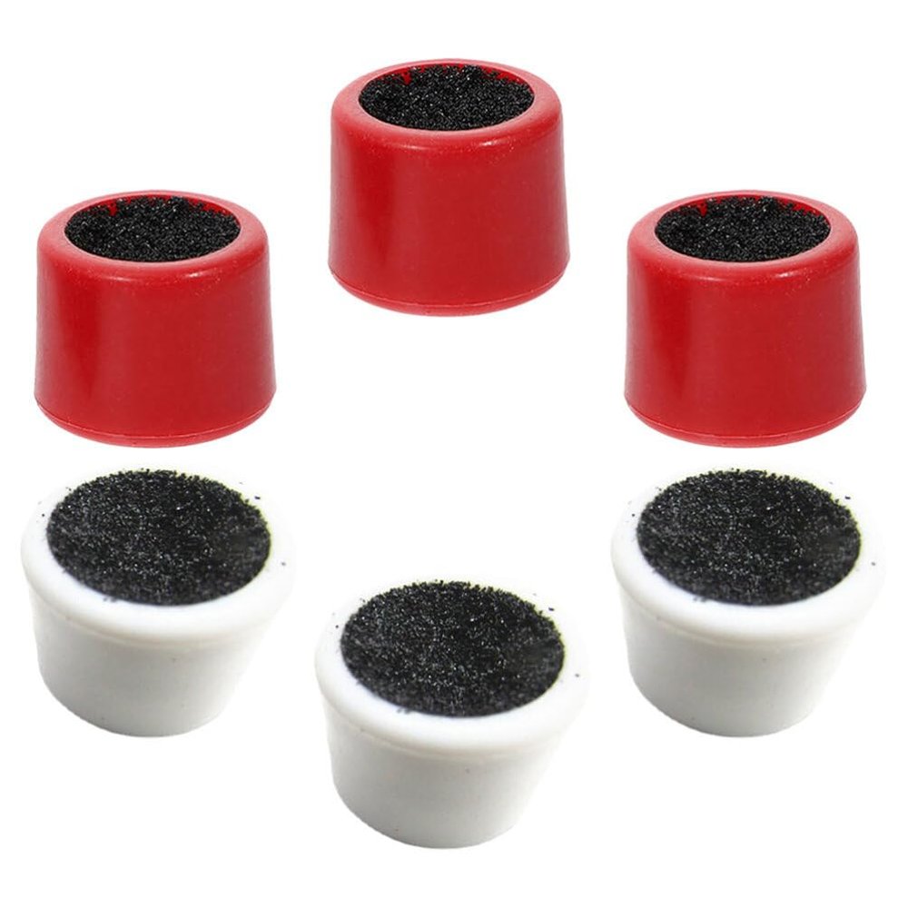 Baluue 6pcs Dual-Sided Billiard Cue Tip Shaper and Plastic Burnisher for Precise Repair and Smoothing Essential Tool for Pool and Snooker Enthusiasts
