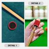 Baluue 6pcs Dual-Sided Billiard Cue Tip Shaper and Plastic Burnisher for Precise Repair and Smoothing Essential Tool for Pool and Snooker Enthusiasts view 2