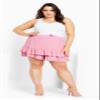 City Chic Women's Plus Size Valery Skort, Rosebloom, 14 view 3