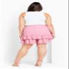 City Chic Women's Plus Size Valery Skort, Rosebloom, 14 view 4