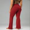 Colorfulkoala Women's Dreamlux Workout Flare Leggings High Waisted Wide Leg Bootcut Yoga Pants 29.5" Inseam (XL, Merlot) view 2