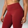 Colorfulkoala Women's Dreamlux Workout Flare Leggings High Waisted Wide Leg Bootcut Yoga Pants 29.5" Inseam (XL, Merlot) view 4