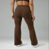 Colorfulkoala Women's Dreamlux Workout Flare Leggings High Waisted Wide Leg Bootcut Yoga Pants 29.5" Inseam (XS, Cocoa) view 2
