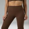Colorfulkoala Women's Dreamlux Workout Flare Leggings High Waisted Wide Leg Bootcut Yoga Pants 29.5" Inseam (XS, Cocoa) view 4