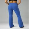 Colorfulkoala Women's Dreamlux Workout Flare Leggings High Waisted Wide Leg Bootcut Yoga Pants 29.5" Inseam (M, Baleine Blue) view 2
