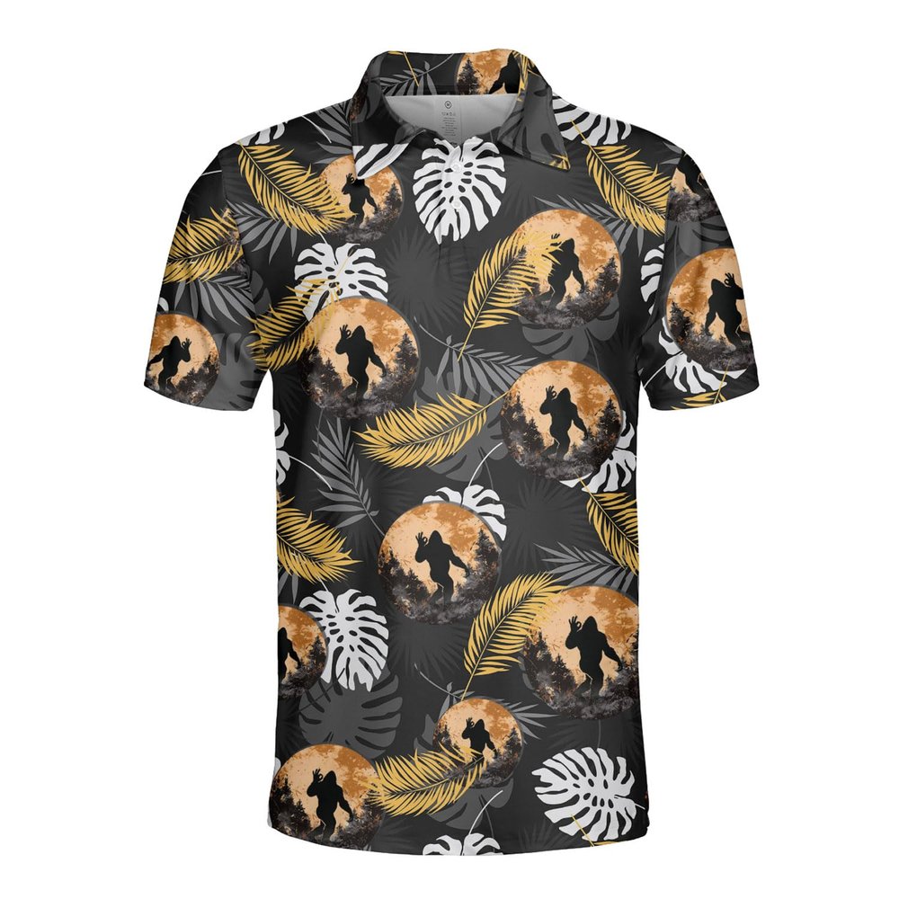 Bigfoot Polo Golf Shirts for Men Women - in Forest Mens Polo Shirts Short Sleeve Mens Polo Shirts Dry Fit Serie 57 Size 3XL