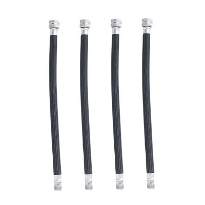 Anneome Extend Your Pump's Reach 4pcs Extension Hose for Inflation Compatible Durable No Kerosene Smell Quick Assembly