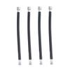 Anneome Extend Your Pump's Reach 4pcs Extension Hose for Inflation Compatible Durable No Kerosene Smell Quick Assembly