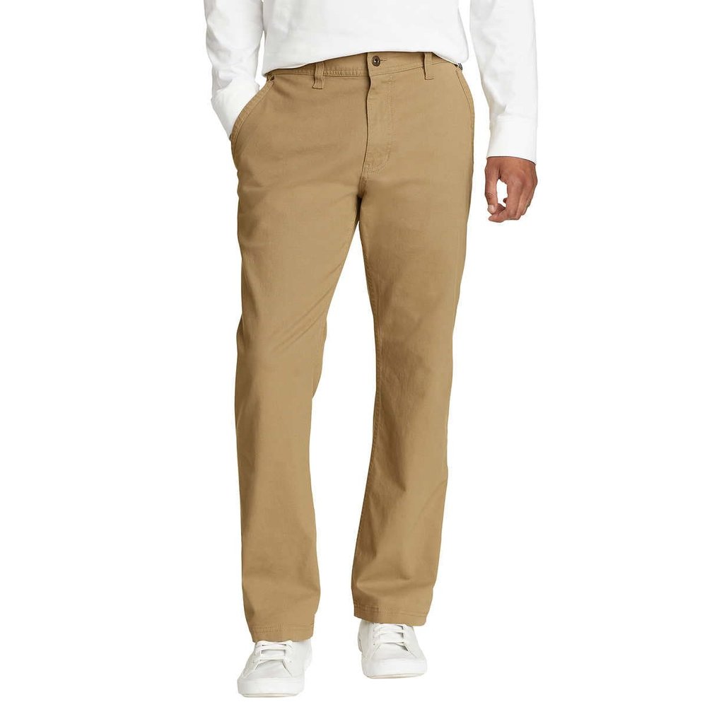 Eddie Bauer Mens Stretch Canvas Utulity Pant (US, Waist Inseam, 38, 32, TAN)
