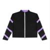 Hansber Kids Girls Jacket Sweatshirt Quick Dry Long Sleeve Gym Track Jacket Running Figure Ice Skating Jackets T-Shirts Purple 8 Years view 3