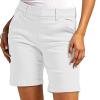 IEPOFG Summer Casual Shorts Sisters from Sister Womens Stretch Twill Shorts Plus Size Lightweight Thin Button High Waist Pull On Regular Fit Shorts with Pockets view 2