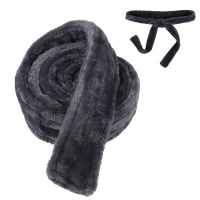 BOXOB Unisex Replacement Bathrobe Belt, 71in x 1.6in Flannel Hotel Bathrobe Waist Belt (Gray)