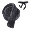 BOXOB Unisex Replacement Bathrobe Belt, 71in x 1.6in Flannel Hotel Bathrobe Waist Belt (Gray) view 1