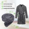 BOXOB Unisex Replacement Bathrobe Belt, 71in x 1.6in Flannel Hotel Bathrobe Waist Belt (Gray) view 3