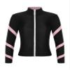 Hansber Kids Girls Jacket Sweatshirt Quick Dry Long Sleeve Gym Track Jacket Running Figure Ice Skating Jackets T-Shirts Pink 10 Years