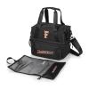 PICNIC TIME NCAA Cal State Fullerton Titans Tarana Lunch Bag Cooler with Utensils Made from Recycled Material, Lunch Box with Picnic Set, Upcycled Lunch Cooler Bag, (Carbon Black) view 1