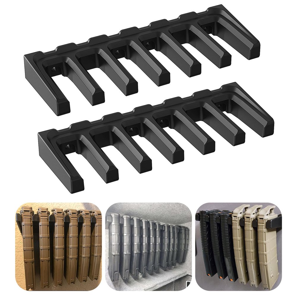 Aoanoko PMAG Rack Wall Mount,Mag Holder|AR Magazine Hodler|Wall Mount Display Mag Storage,Home Magazine Storage Rack,Mag Rack for Gun Safe,Locker,Cabinet,Wall