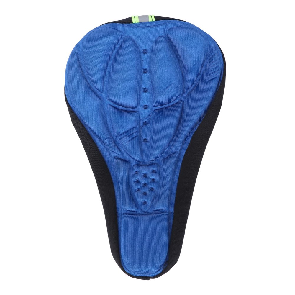 Happyyami Comfy Gel Saddle Cushion Cover Breathable and Non-Slip Bike Seat Protector for Men and Women for Indoor and Outdoor Cycling Blue