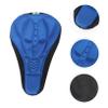 Happyyami Comfy Gel Saddle Cushion Cover Breathable and Non-Slip Bike Seat Protector for Men and Women for Indoor and Outdoor Cycling Blue view 3