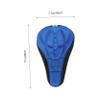 Happyyami Comfy Gel Saddle Cushion Cover Breathable and Non-Slip Bike Seat Protector for Men and Women for Indoor and Outdoor Cycling Blue view 4
