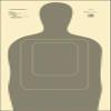 12 Pk, Economy Standard Tq-15 Target Silhouette On Smaller Sheet of Paper Gray Size: 23" X 35" view 1