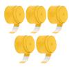 5PCS Handle Overgrip, PU Material Breathable Matte Racket Grip Tape Wear Resistant Sweat Absorbent, Durable Soft Non Sticky Breathable Matte Racket Grip Tape for Badminton Rackets Tennis(Yellow) view 3