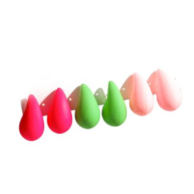 3Pairs/Set Multicolor Neon Teardrop Earrings for Women Waterdrop Chunky Gold Silver Dupes Hoop Earrings Statement Jewelry-red green