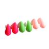 3Pairs/Set Multicolor Neon Teardrop Earrings for Women Waterdrop Chunky Gold Silver Dupes Hoop Earrings Statement Jewelry-red green view 1