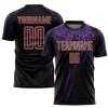 Custom Black Purple Soccer Jerseys with Name Number Logo Print Sports T-Shirts and Shorts Sets Personalized Team Uniforms for Men Women Youth Teens Boys view 2