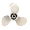 BARDOVEN Outboard Prop 20-30HP 9-7/8x11-1/4 Aluminum Propeller 10 Tooth Fit for Yamaha Outboard Motor OEM 664-45947-01-EL 9.9x11.25, WHITE view 2