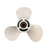 BARDOVEN Outboard Prop 20-30HP 9-7/8x11-1/4 Aluminum Propeller 10 Tooth Fit for Yamaha Outboard Motor OEM 664-45947-01-EL 9.9x11.25, WHITE view 3