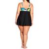 Avenue Women's Plus Size Empire Print Swim Dress view 2