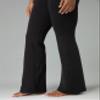 Colorfulkoala Women's Dreamlux Workout Flare Leggings High Waisted Wide Leg Bootcut Yoga Pants 31.5" Inseam(L, Black) view 4
