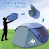 4 Person Pop Up Tents for Camping - AYAMAYA Waterproof Instant Family Tents with Skylight & Removable Rainfly, Upgraded Large Size with 2 Doors -Automatic Easy Setup Beach Tent with Poles view 2