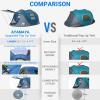 4 Person Pop Up Tents for Camping - AYAMAYA Waterproof Instant Family Tents with Skylight & Removable Rainfly, Upgraded Large Size with 2 Doors -Automatic Easy Setup Beach Tent with Poles view 3