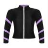 Hansber Kids Girls Jacket Sweatshirt Quick Dry Long Sleeve Gym Track Jacket Running Figure Ice Skating Jackets T-Shirts Purple 6 Years view 1