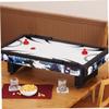 NineFit Basics Air Hockey Pucks, Air Hockey Replacement Set Ice Hockey Pushers Pucks Paddles Table Family Game Red view 2
