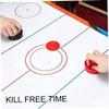 NineFit Basics Air Hockey Pucks, Air Hockey Replacement Set Ice Hockey Pushers Pucks Paddles Table Family Game Red view 3