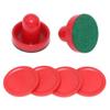 NineFit Basics Air Hockey Pucks, Air Hockey Replacement Set Ice Hockey Pushers Pucks Paddles Table Family Game Red view 4