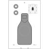 100 Pk, Us Marshals Service Qualification Target - Cardboard Black and Gray 24.5" X 40" view 1
